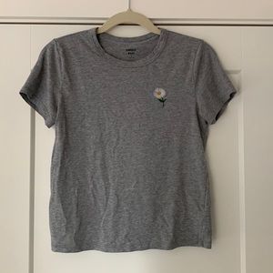 Aritzia Sunday Best Baby Tee with Daisy
